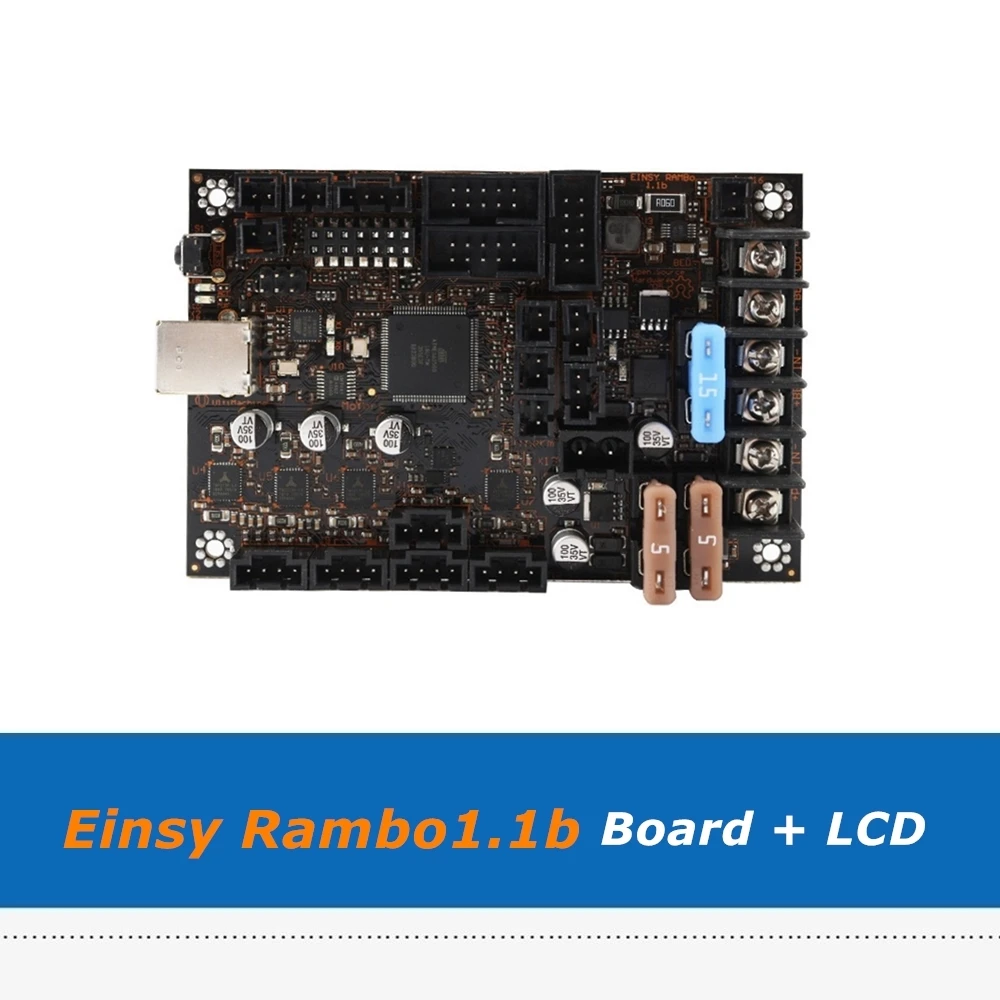 Reprap Prusa i3 MK3/3S Einsy Rambo1.1b Control Board + 2004LCD Screen With 4pcs TMC2130 SPI Driver For 3D Printer Parts