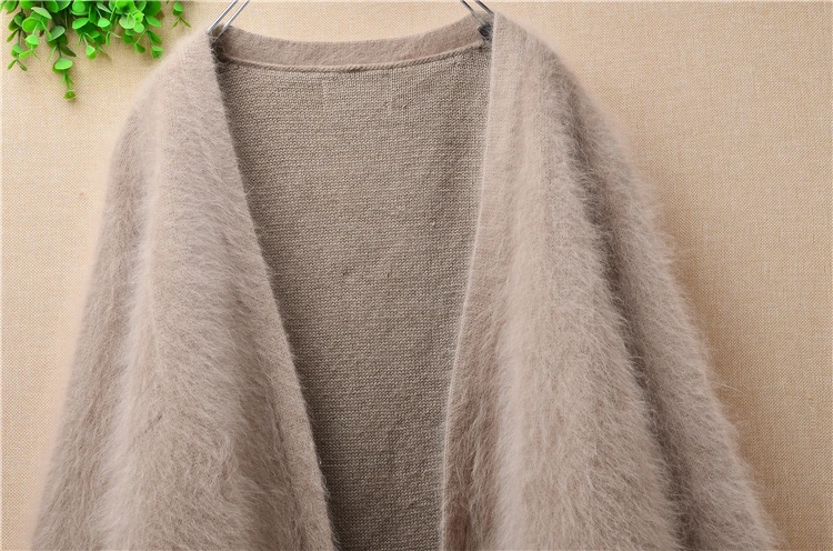 Женская модная пушистая норковая кашемировая трикотажная одежда внутри