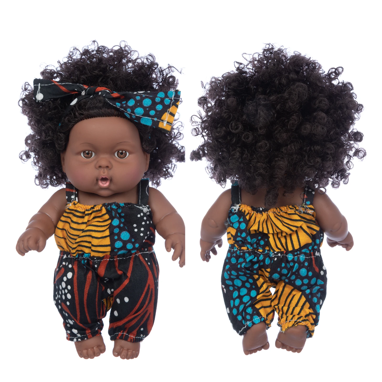 

Suit New Baby African Dolls Pop Reborn Silico Bathrobre Vny 20cm Born Poupee Boneca Baby Soft Toy Girl Todder