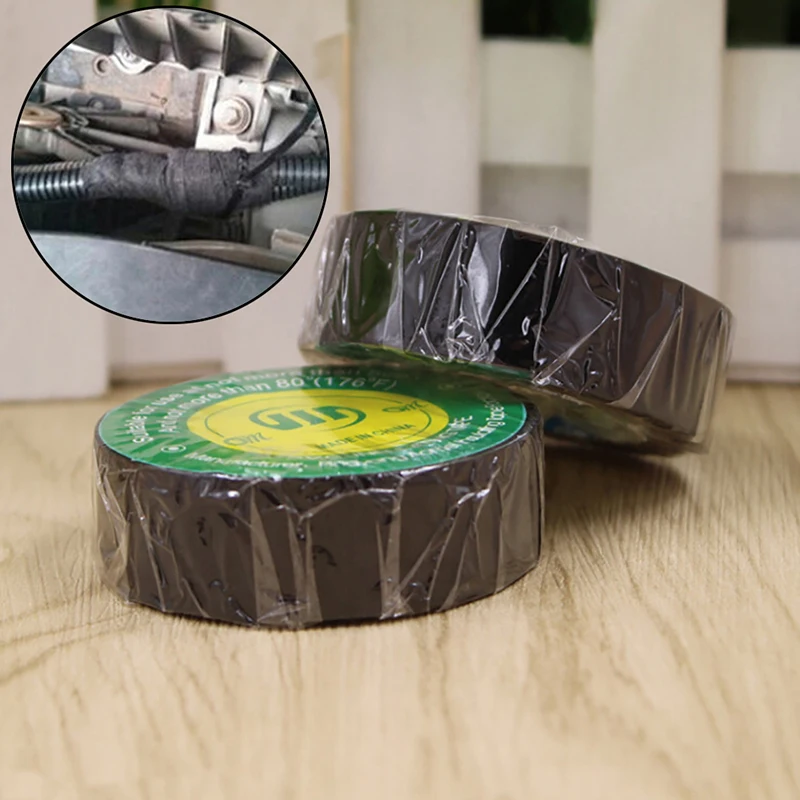 

Black PVC Electrical Tapes Flame Retardent Insulation Adhesive Tape 18mmx25m DIY Electrical Tools