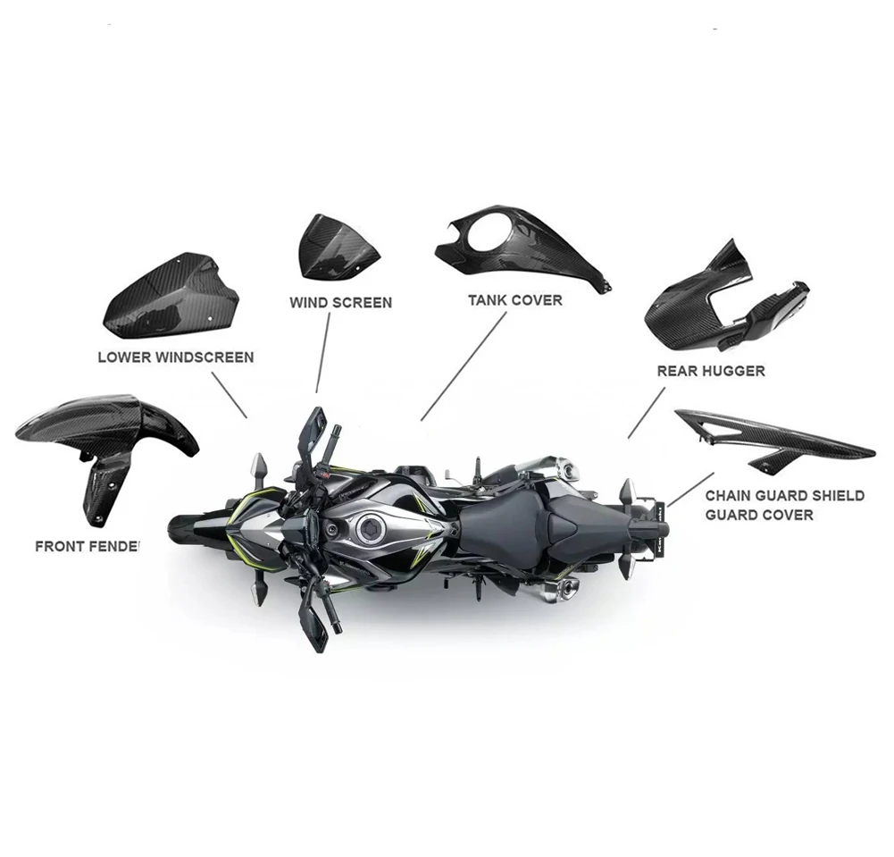 Карбоновый защитный чехол KTwill для передних и задних крыльев 6 шт. защита от