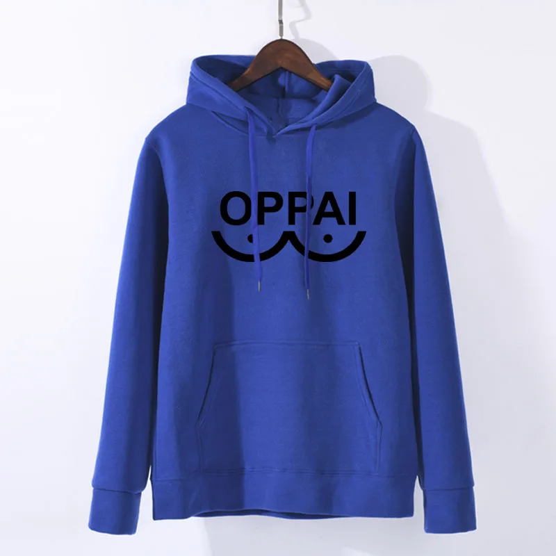 blue 1 Аниме One Punch man Saitama Толстовка Oppai толстовка с капюшоном Толстовка Косплей Костюм Новинка - Цвет: blue 1