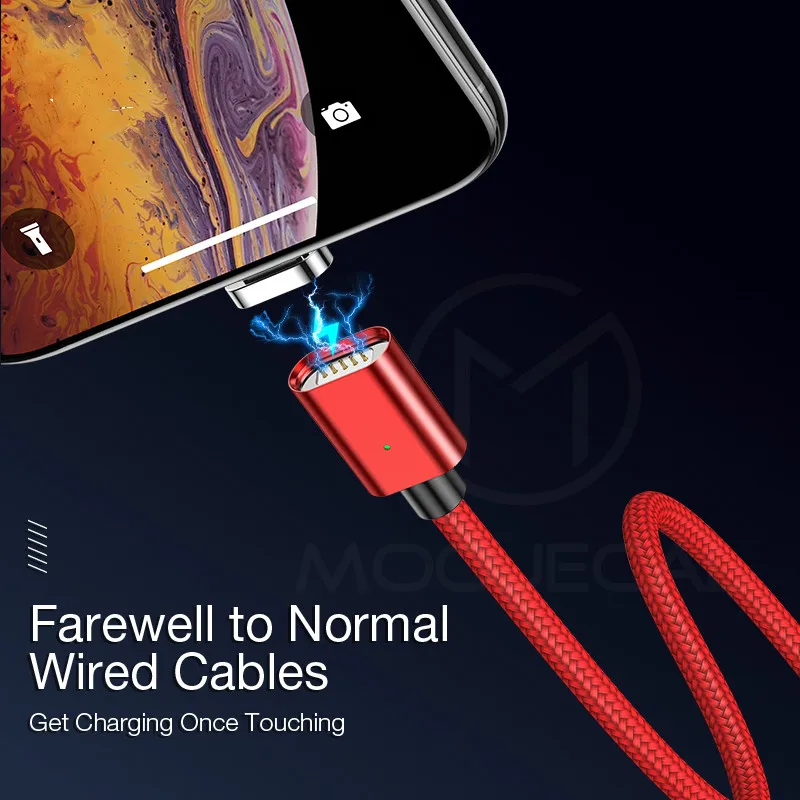 Высококачественный Магнитный кабель с нейлоновой оплеткой Micro USB для быстрой