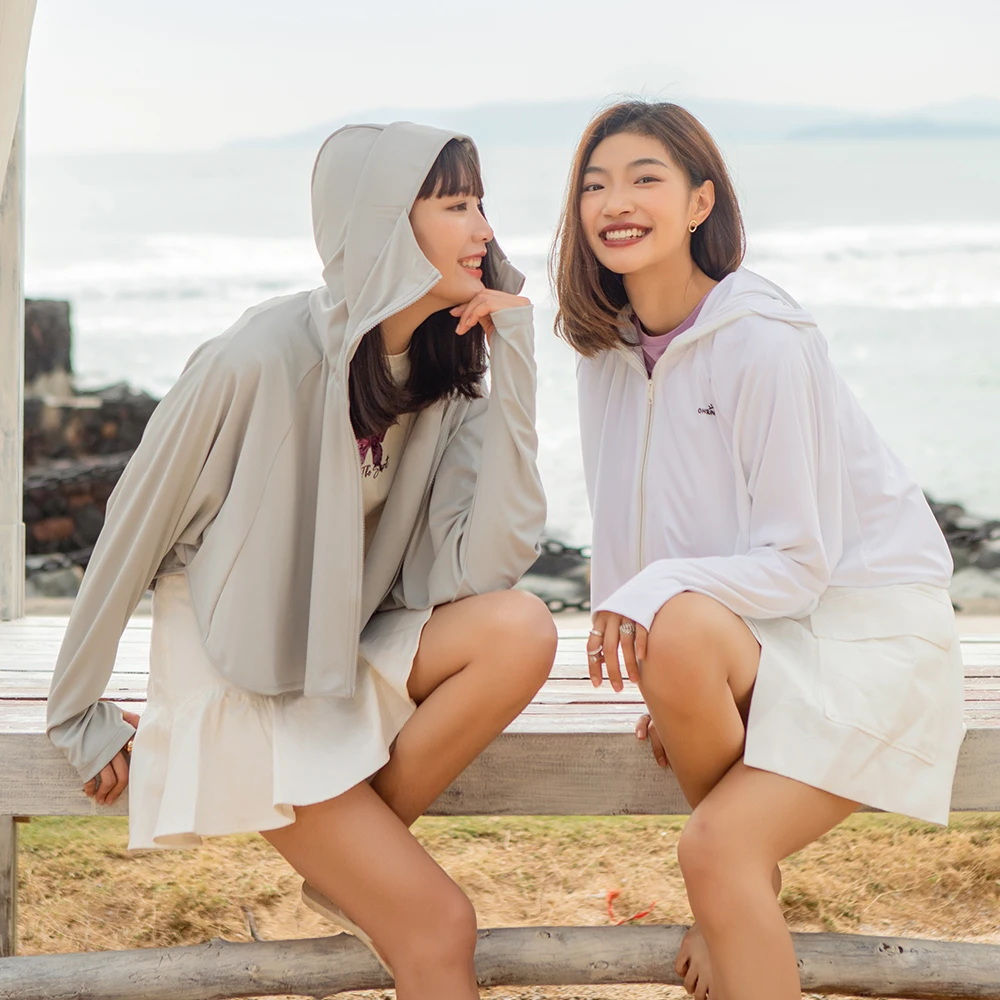 

Sunny Outdoor Sport Cycling Anti UV Cooling Clothing Sunscreen Sun Protection Cloak Coats Hooded Solid Color Light Breathable