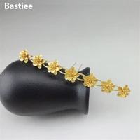 bastiee fashion flowers 999 sterling silver hair fork women golden plated luxury miao hair stick national craft hmong jewelry