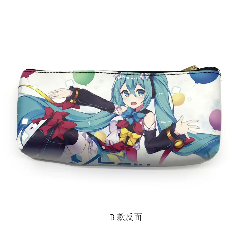 Новые квадратные пеналы-карандаши Hatsune Miku пеналы Студенческая сумка для канцелярских принадлежностей Коробка-карандаш с рисунком Прекрасный Косметический футляр для косметики для девочек