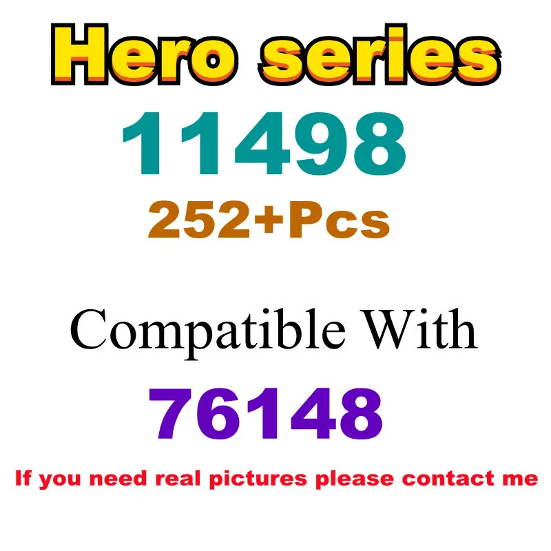 

252Pcs 11498 Building Block Toy Hero Series 76148 Assembled Building Block Children's Toy Gifts