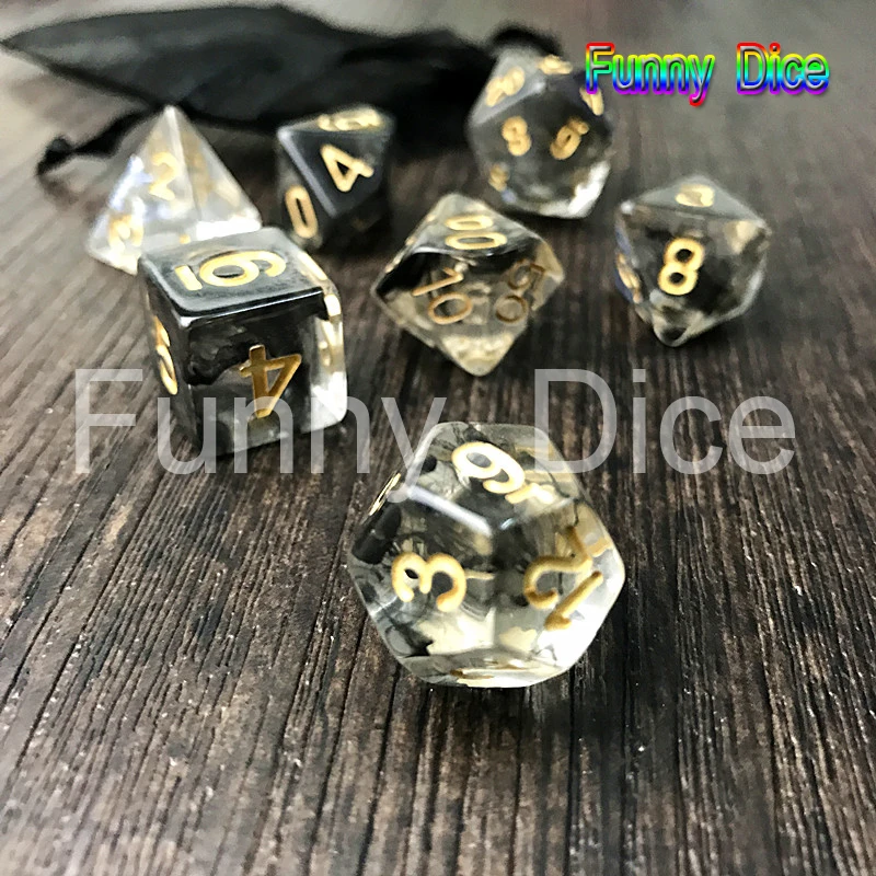 Новые игральные кости многогранная Туманность Набор из 7 для D & d игры плюс