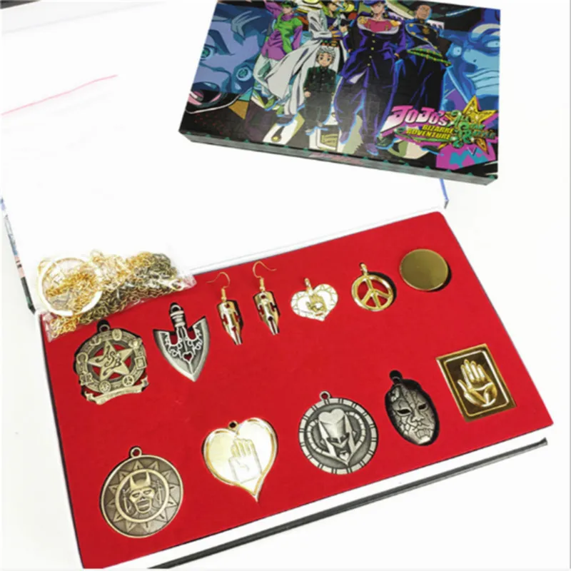 12 шт./набор аксессуары для косплея аниме невероятные приключения Джоджо|Реквизит