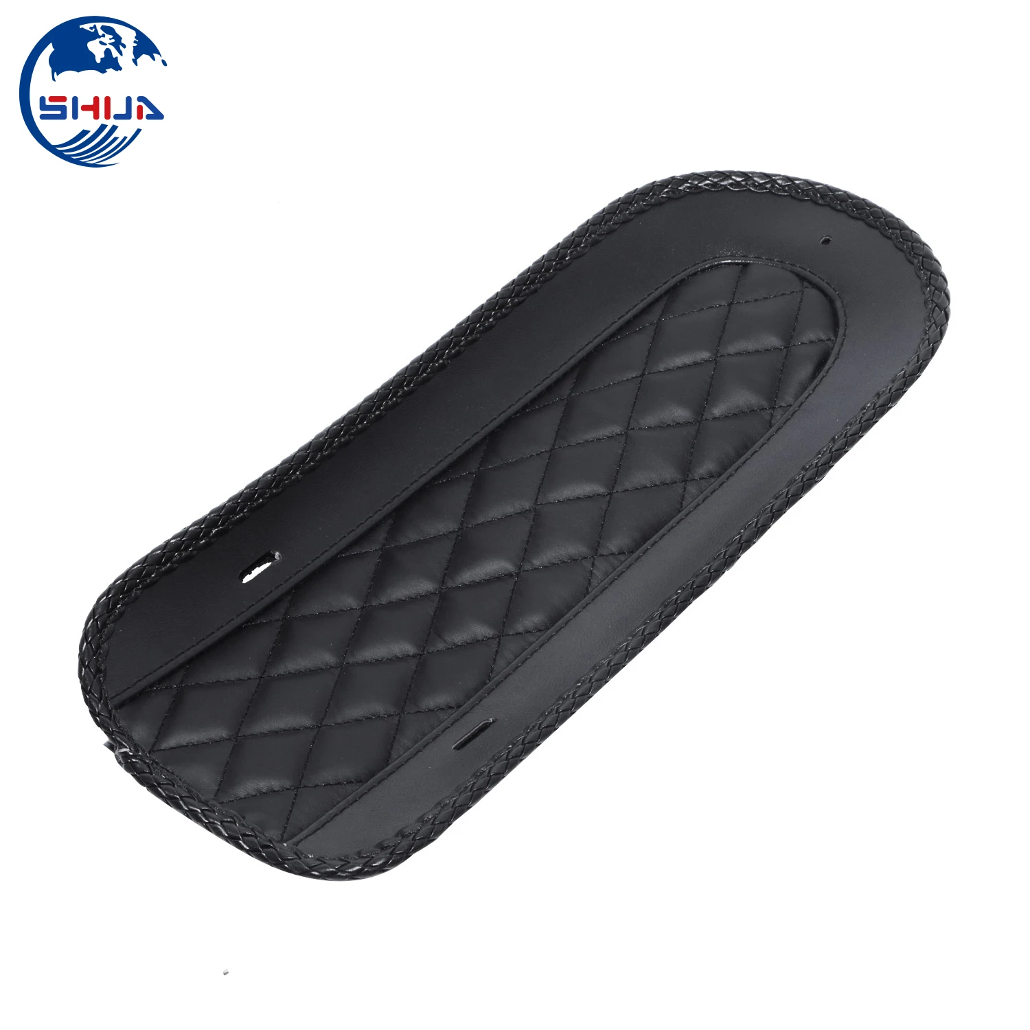 1x мотоциклетный черный виниловый нагрудник с алмазным задним брызговиком