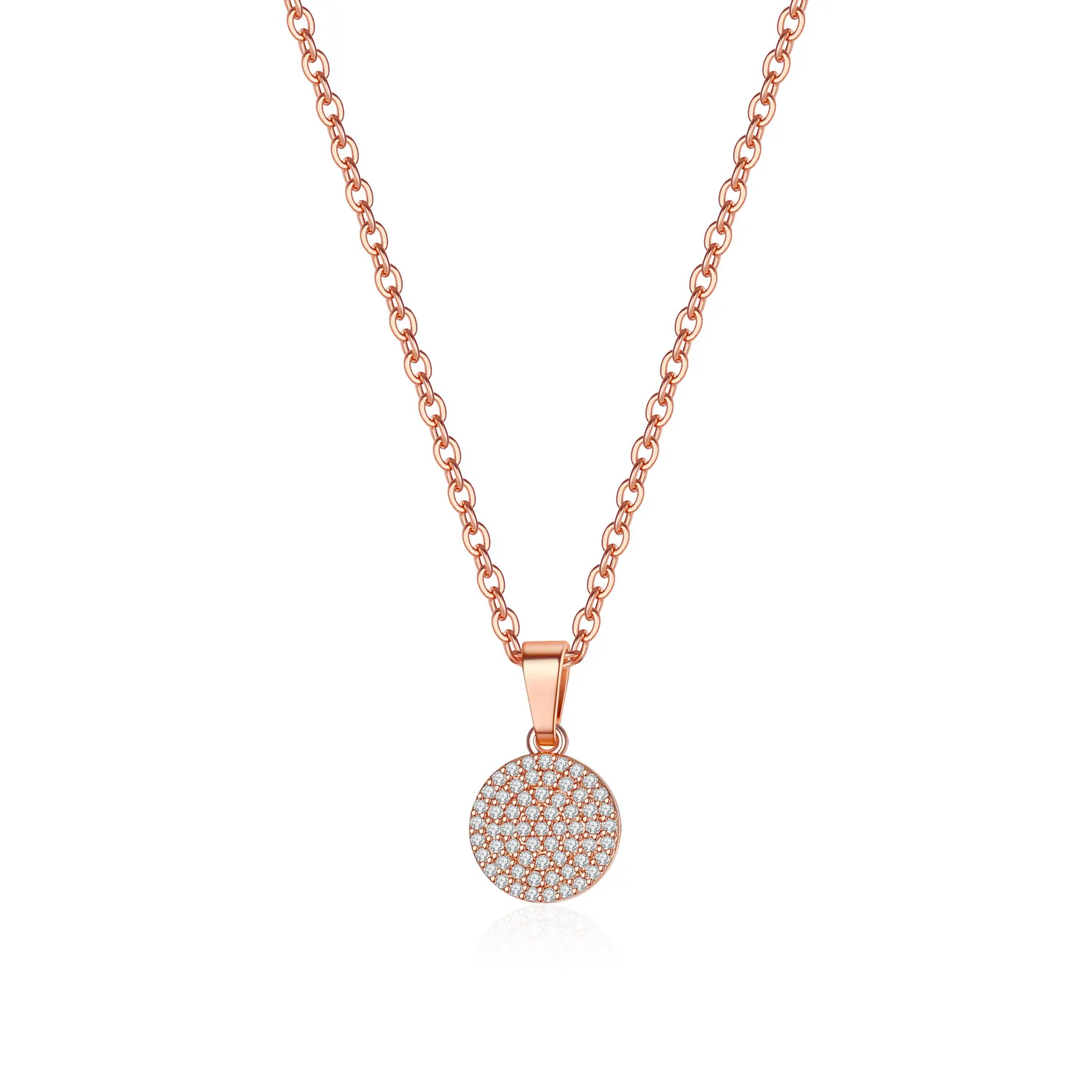 

Temperament Sweet Women Necklace with Dazzling Cubic Zirconia Silver Color High Quality Wedding Necklaces Fashion Jewelry