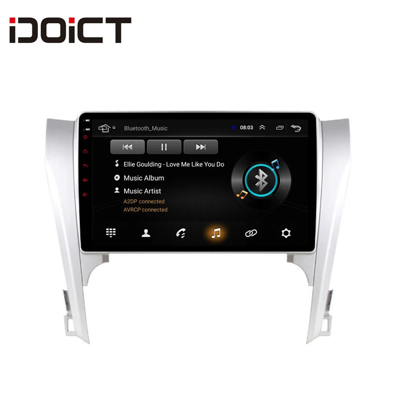 Автомобильный DVD-плеер IDOICT Android 9 1 GPS-навигация мультимедиа для Toyota Camry 2012-2014 радио