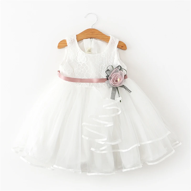 

New brand Girl Summer Dress Princess Tutu Dress Sleeveless Floral Design Kids Dresses for Girls Clothes Party wear 2-6Y Clothes