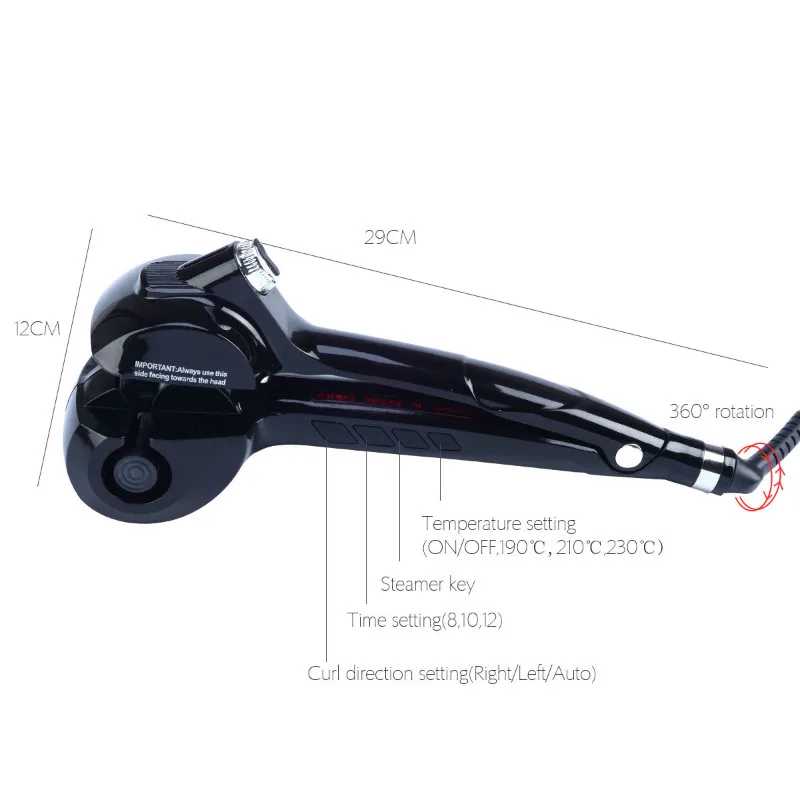 Профессиональная Автоматическая палочка для завивки волос Паровая спиральная