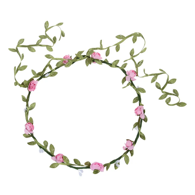 Женская Цветочная Гирлянда в стиле бохо для праздника свадьбы повязка на голову