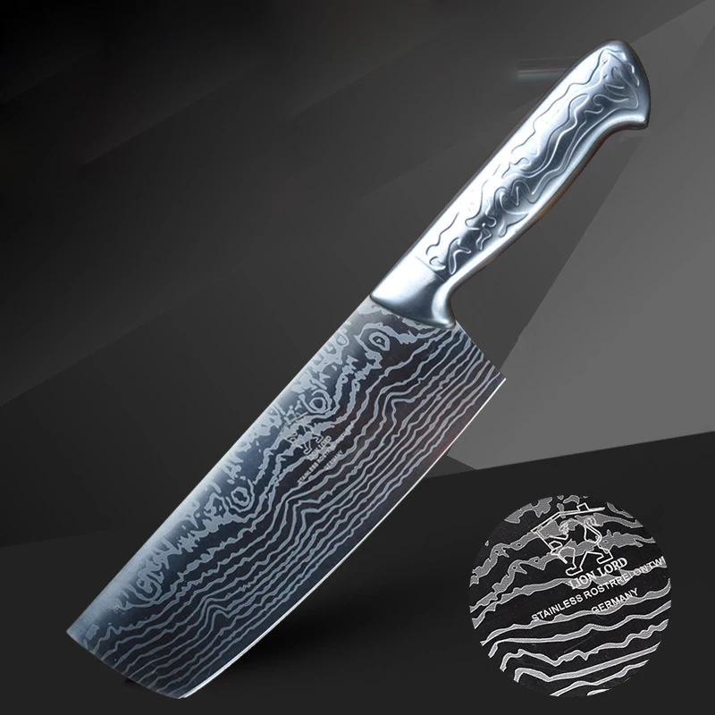 CHUN японский кухонный нож 7 дюймов Santoku ножи лазерный дамасский узор овощное мясо