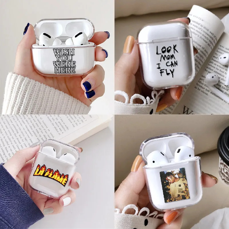 

Travis Scott Astroworld Earphone Case For Apple iPhone Charging Box For AirPods Pro Hard Clear Cover Protective Accessories