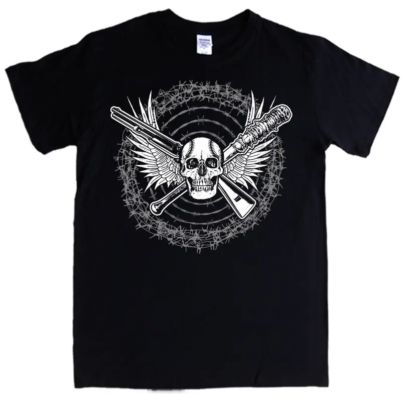 

WALKING DEAD T-shirt negan baseball bat saviors saviours MENS New Men'S Fashion Short-Sleeve T Shirts