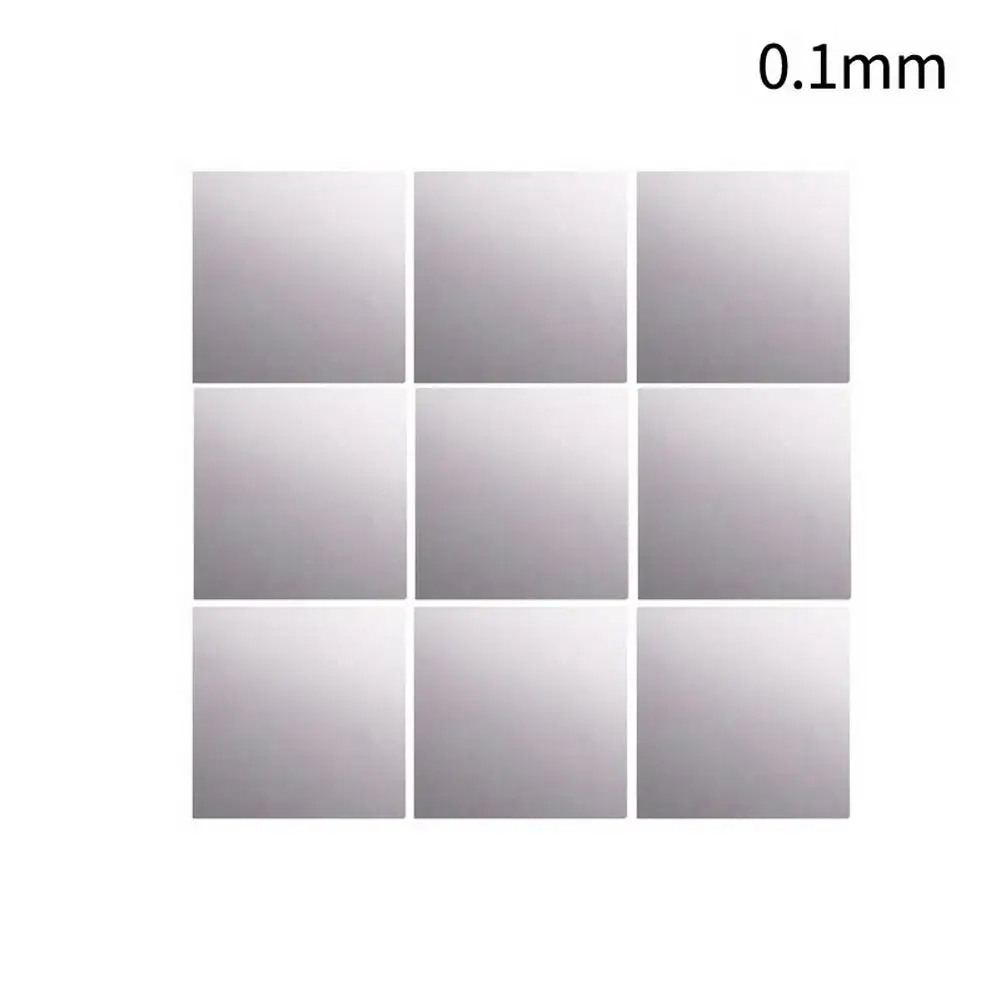 Квадратные Зеркальные настенные наклейки самоклеящееся украшение для спальни