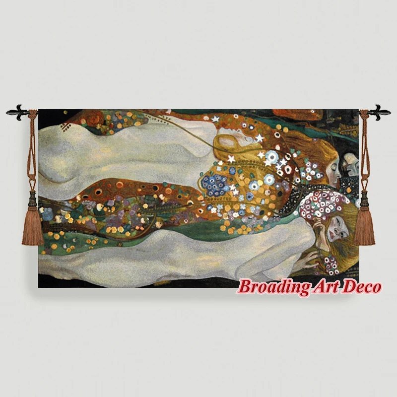 BROADING ART DECO Гобелен Густав Климт Водяные Змеи II хлопковый густав майринк голем