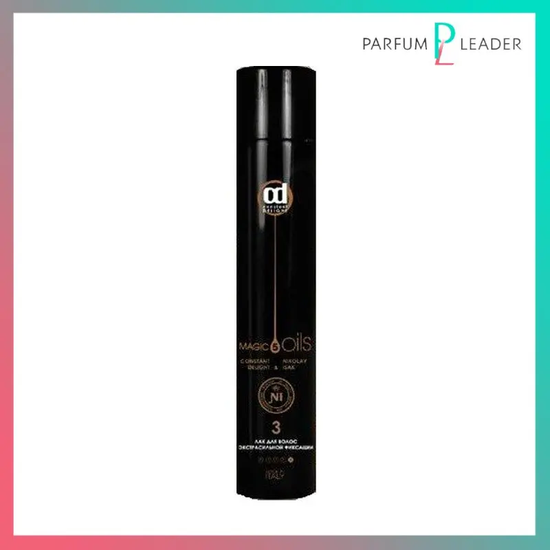 Hair spray constant delight Magic 5 oils No. 3 экстрасильная fixing odorless black 400 ml for hair hairstyle care skin mask all types