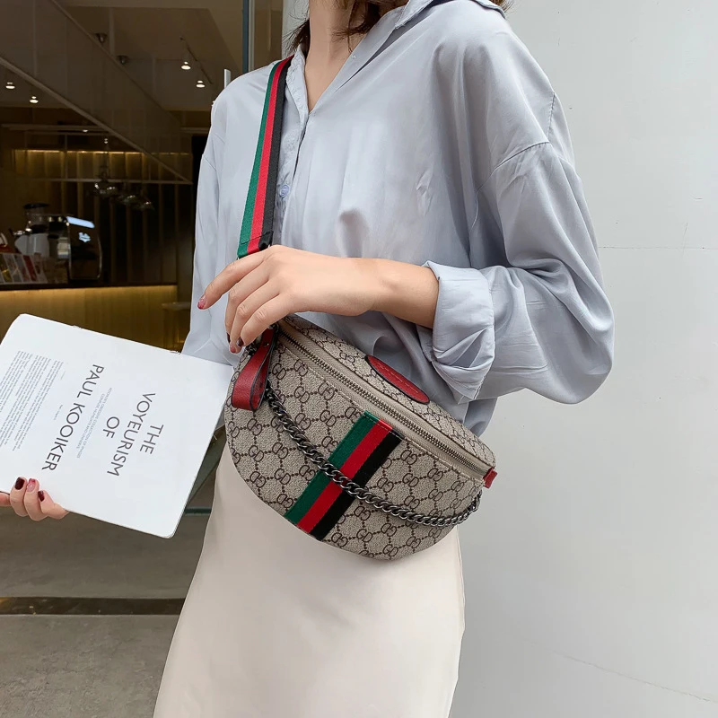 2019 Новая Европейская и американская мода женская сумка напечатанная нагрудная