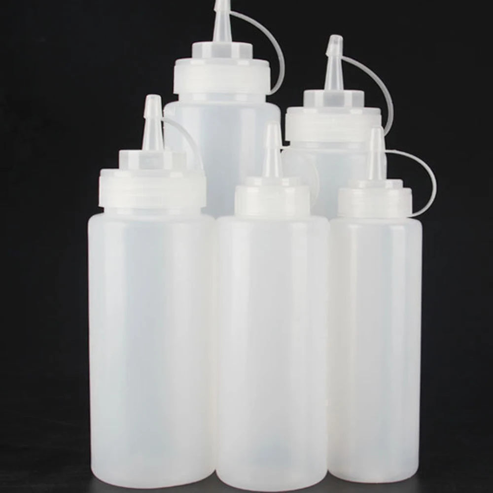 

Sauce Vinegar Oil Ketchup Squeeze Bottle Gravy Cruet Kitchen Decorating Tool 360/450ml Gravy Boat Plastic Condiment Dispenser