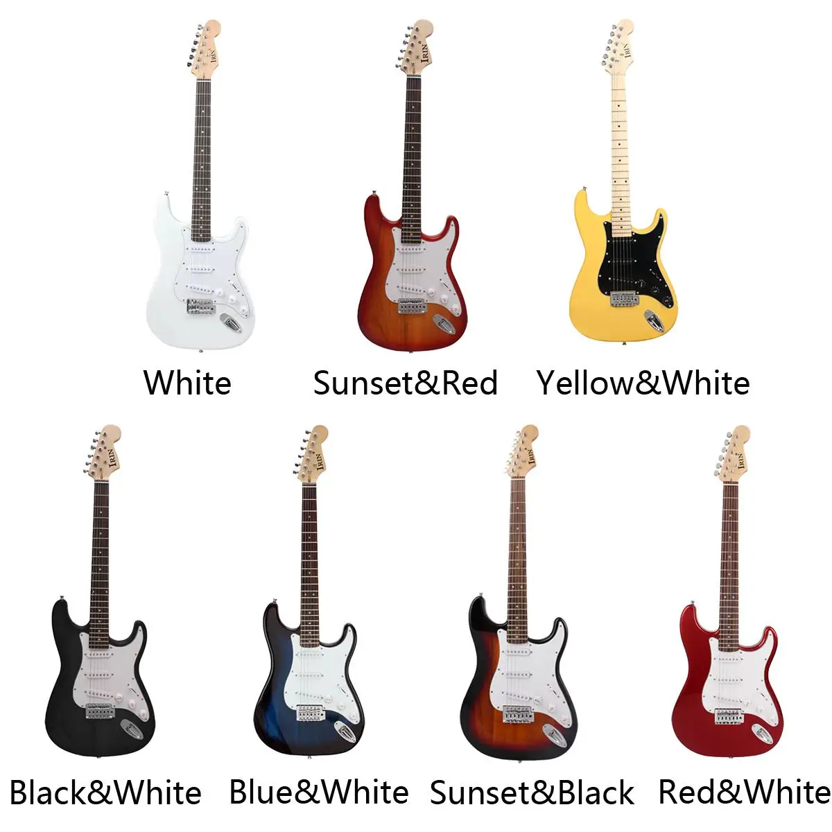 IRIN 38 дюймов 6 струн электрогитара гриф липа гитары ra с Gig Bag 300 см кабель для профессиональной производительности