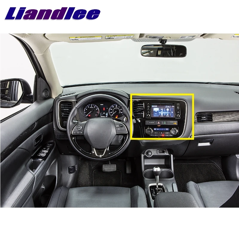 Liandlee Автомобильный мультимедийный ТВ GPS аудио радио для Mitsubishi Outlander Lancer ASX 2012 ~ 2020