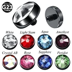 Микрокожный пирсинг из титана, 1 шт., с резьбой, для кожи, для дайвера, черного цвета, с якорем, с кристаллами, ювелирные изделия для пирсинга тела