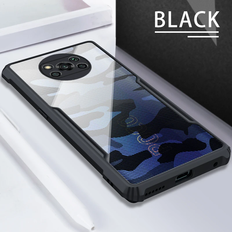Чехол для Xiaomi Poco X3 Pro камуфляжный акриловый ударопрочный чехол из поликарбоната и