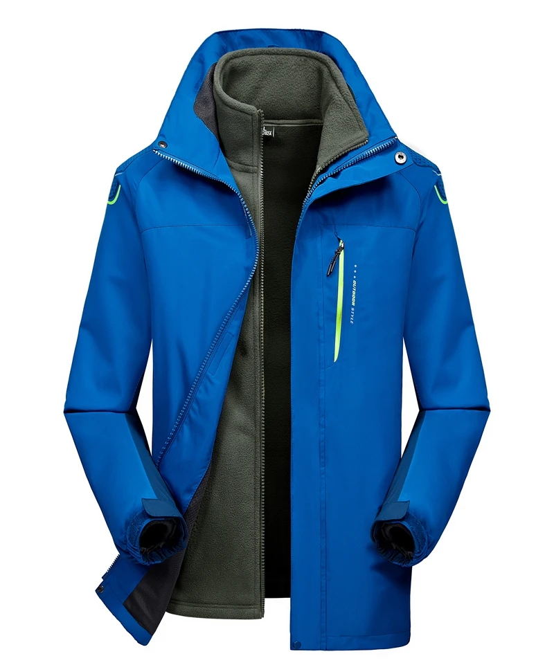 ZOXO новая флисовая куртка из парусины Для Мужчин's длинные ветровки для открытой