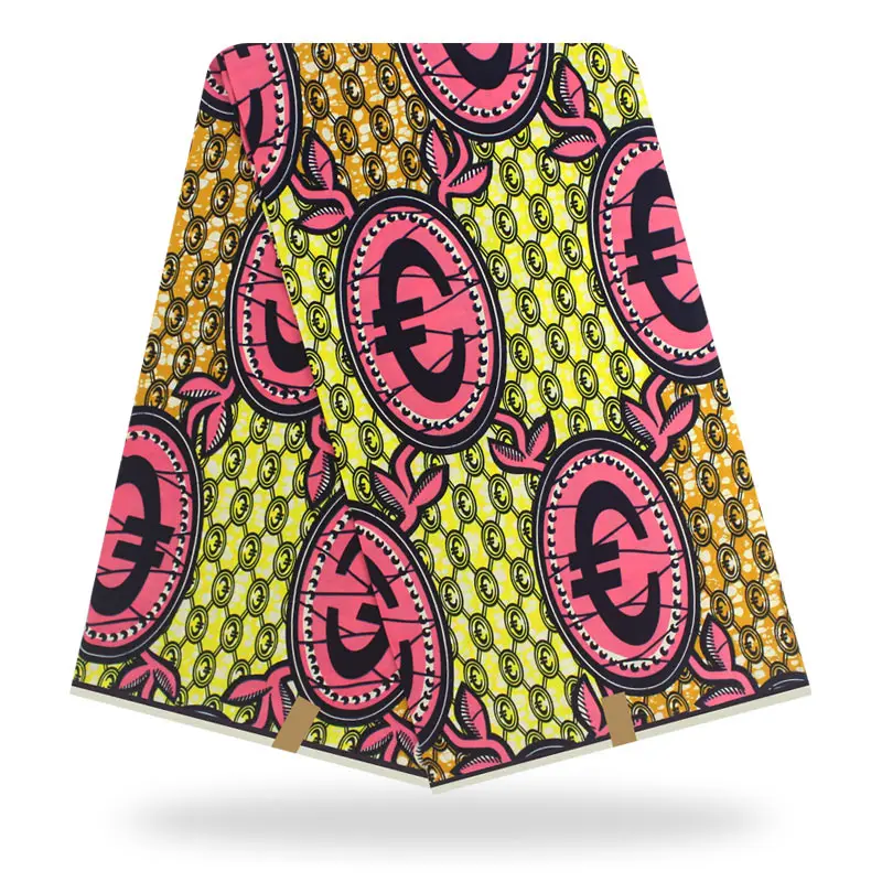 

African Wax Print Fabric High Quality African nigeria ankara Real Wax Sewing Fabric H190814