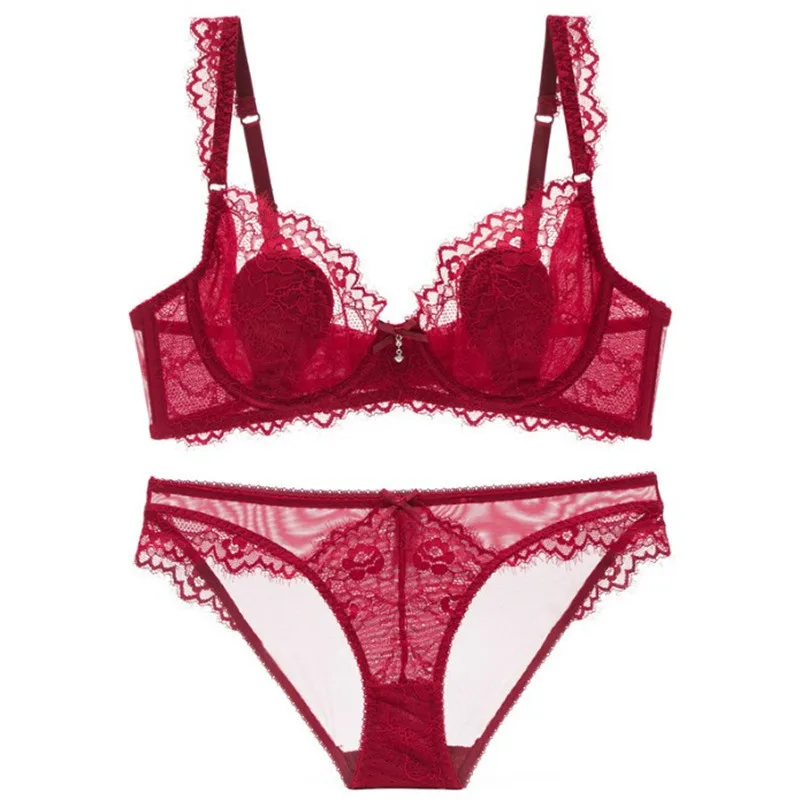 

New women lingerie sets plus size Lace Sexy Push Up Underwear Bra And pants Sets