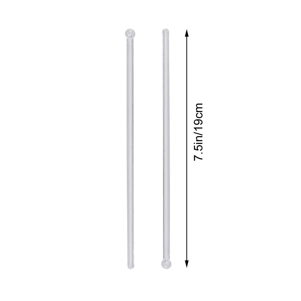 Прозрачные коктейльные палочки для напитков 150 шт. пластиковые смешивания с