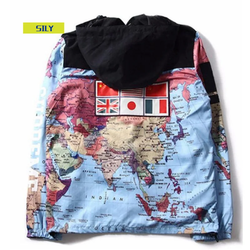 

2021 Spring and Autumn Menswear 3XL jacket, hoodie, tight windbreaker, printed jacket