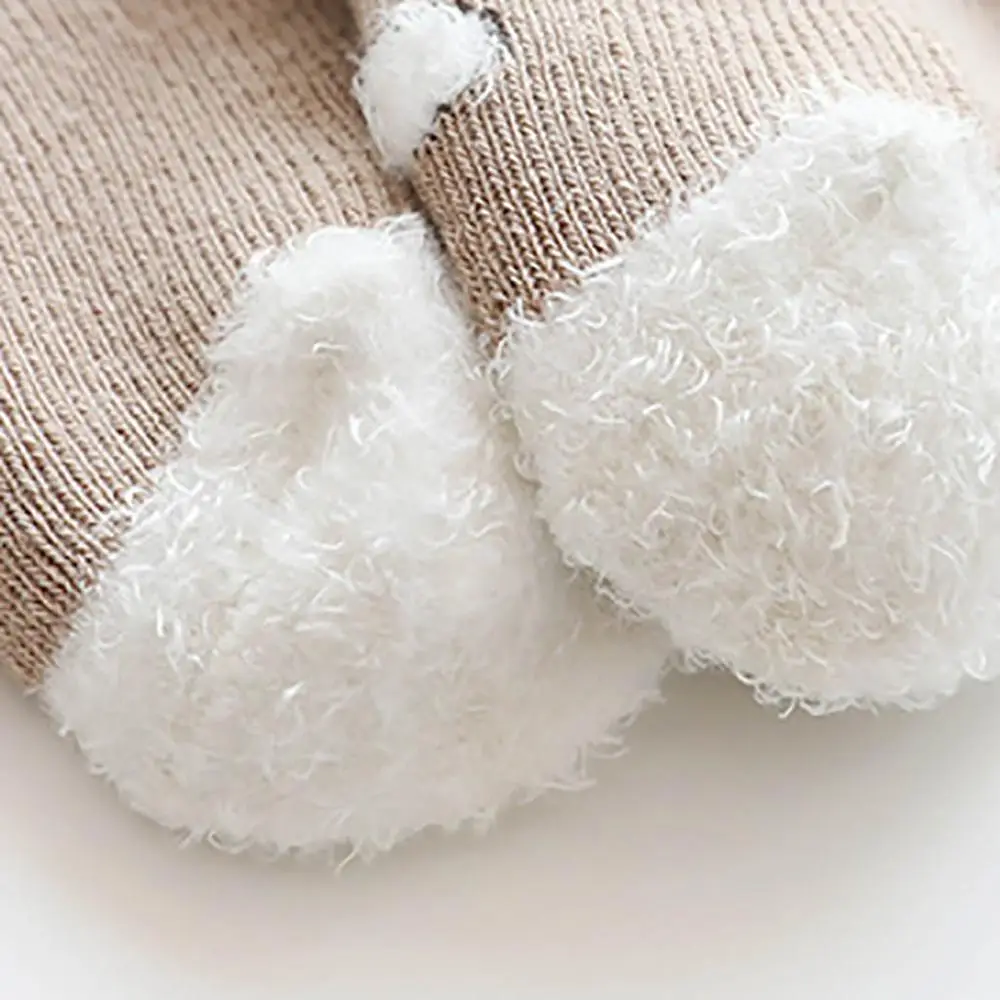 Зимние толстые носки для маленьких мальчиков и девочек милые мягкие хлопковые с