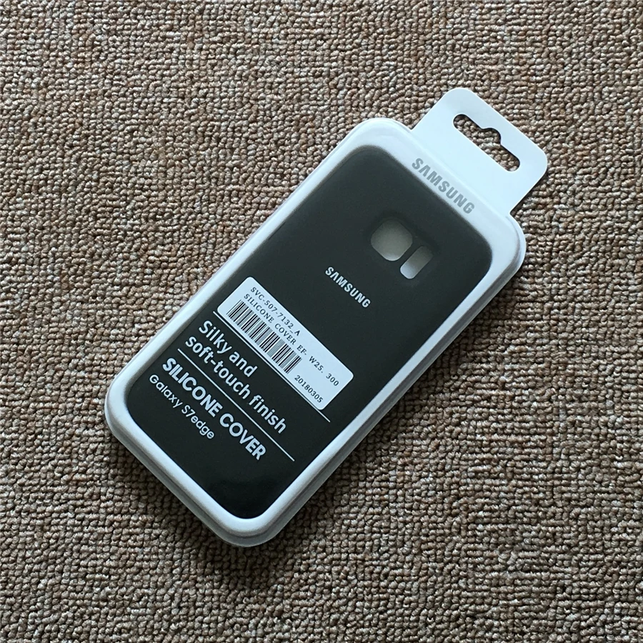 Samsung Galaxy S7 Edge Silky Soft-touch Liquid Silicone Shell Cover office Case for Galaxy S7 Edge Cover With Retail Box