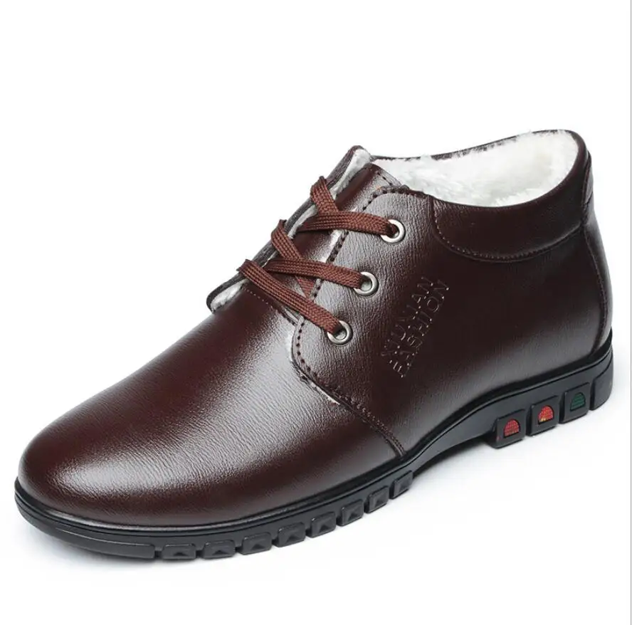 Мужские ботинки в винтажном стиле повседневные теплые с высоким вырезом на