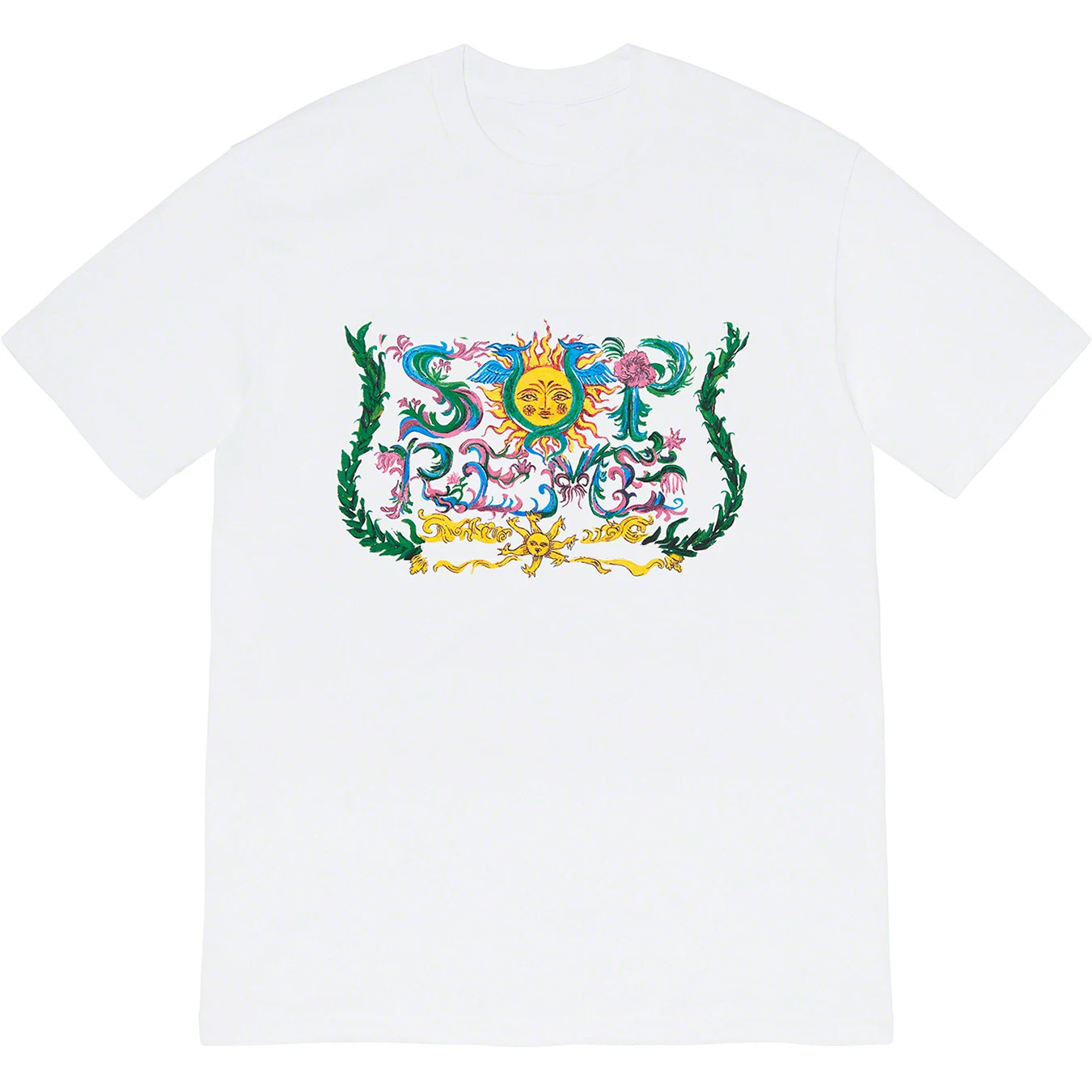 

Men T-shirt Sun Totem Crest Flower T Shirt Women Loose Streetwear Casual Tee Harajuku Hip Hop Oversize Top Tshirts