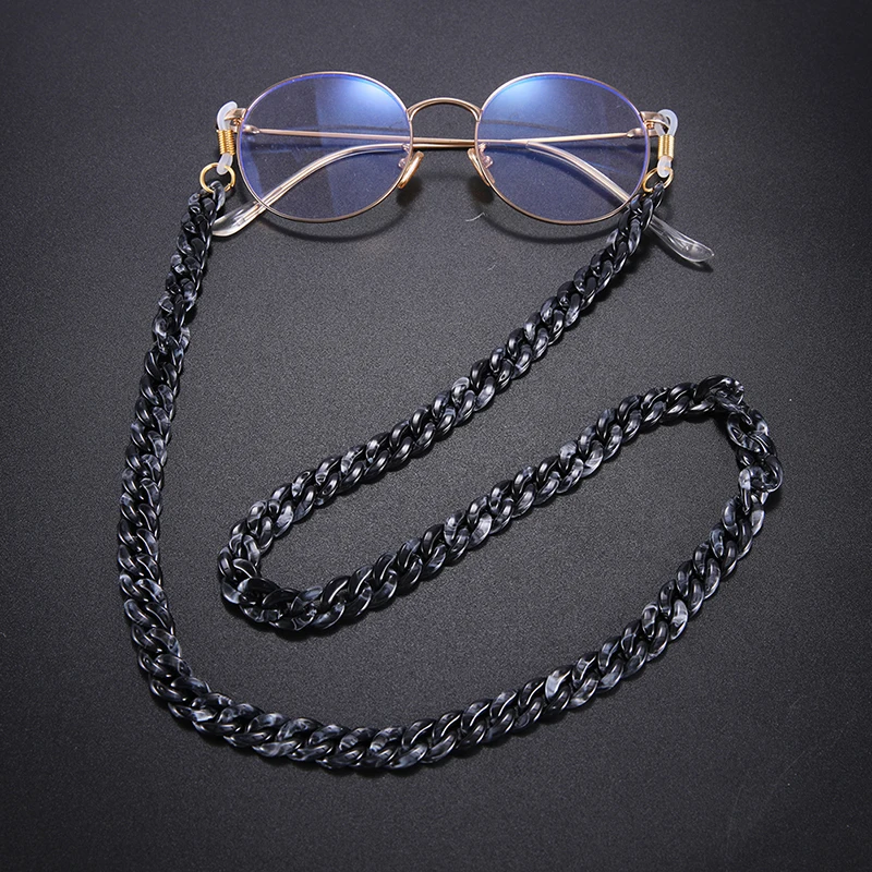 Teamer подвесная цепочка для солнцезащитных очков женщин и мужчин черные акриловые