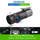 Автомобильный видеорегистратор Sameuo U700, камера переднего и заднего вида 1440P 1080P, видеорегистратор с функцией ночного видения, монитор парковки, автомобильная камера