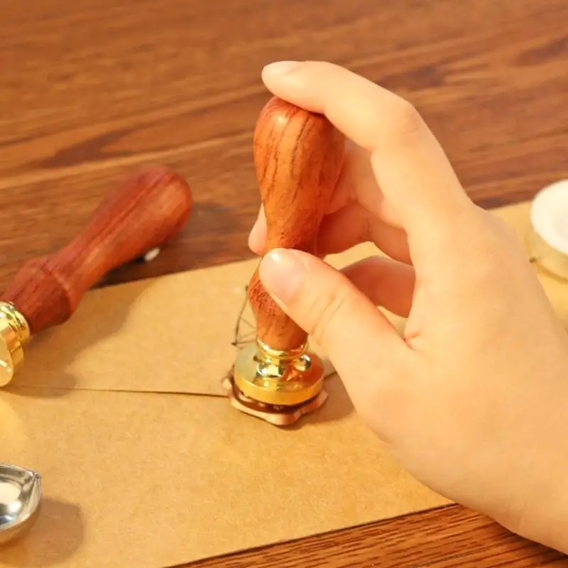 Новый Ретро Сделай Сам восковое уплотнение растительный принт огонь картина