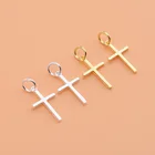 Изысканный кулон-Крест S925 Стерлинговое Серебро diy аксессуары, бисерный материал браслет ожерелье аксессуары