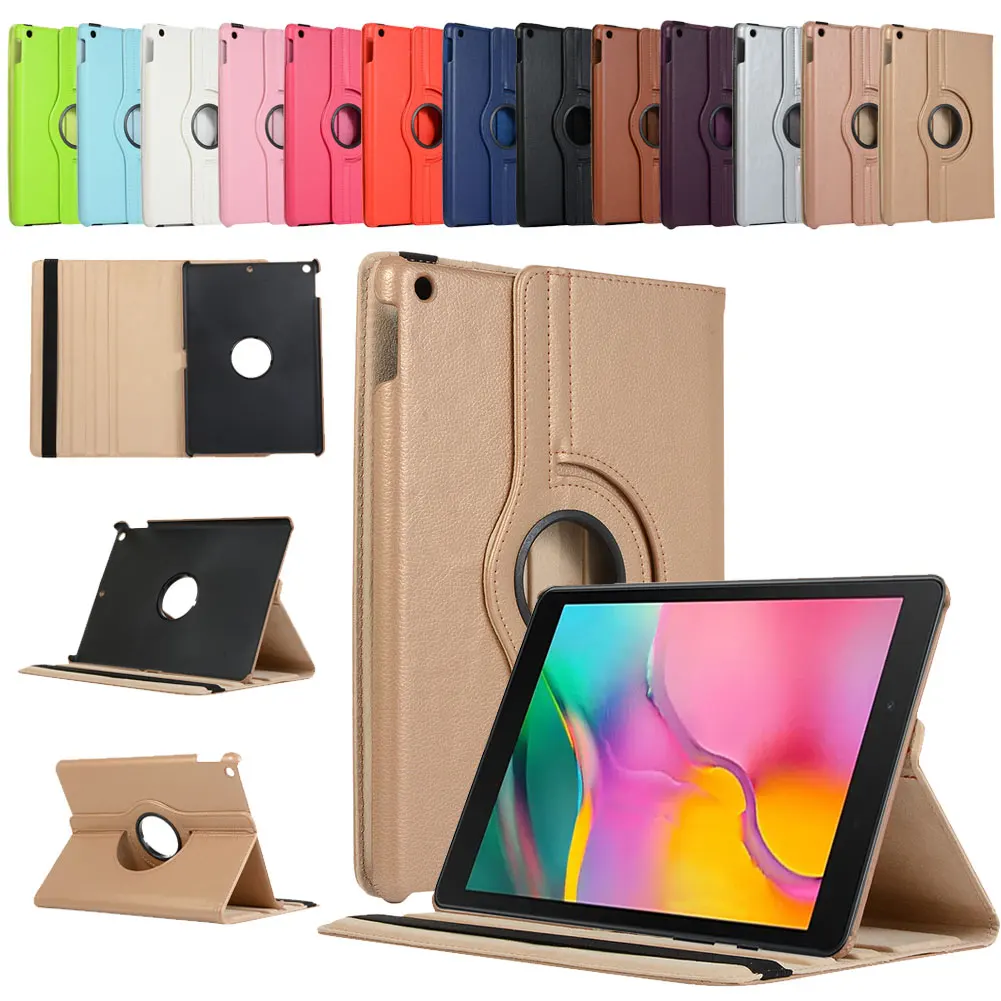 Умный чехол для iPad 10 2 2019 Apple 7 го поколения A2200 A2198 A2197 кожаный с поворотом на 360