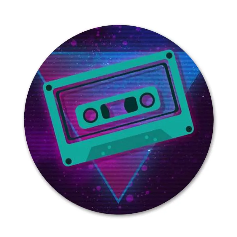 

Vintage Cassette tape retro style Badge Brooch Pin Accessories For Clothes Backpack Decoration gift