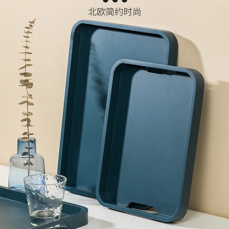 

Food Serving Wood Trays Serving Tray Coffee Table Decor Fruit Chinese Tea Tray Snack Plate Bandeja Kitchen Accessories BK50CP