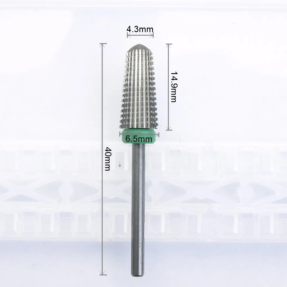 4 in 1 Round Tapered Safety Carbide Nail Drill Bits With Cut Drills Carbide Milling Cutter For Manicure Remove GelAccessories