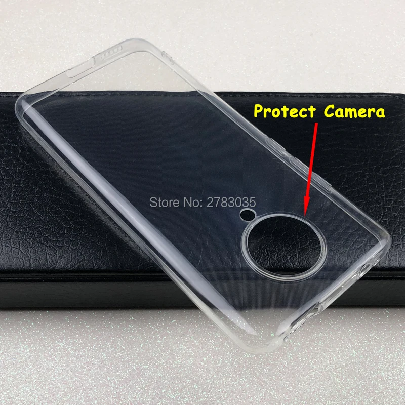 Для Xiaomi Poco F2 Pro Redmi K30 Zoom Slim прозрачный мягкий ТПУ чехол для задней панели защитный