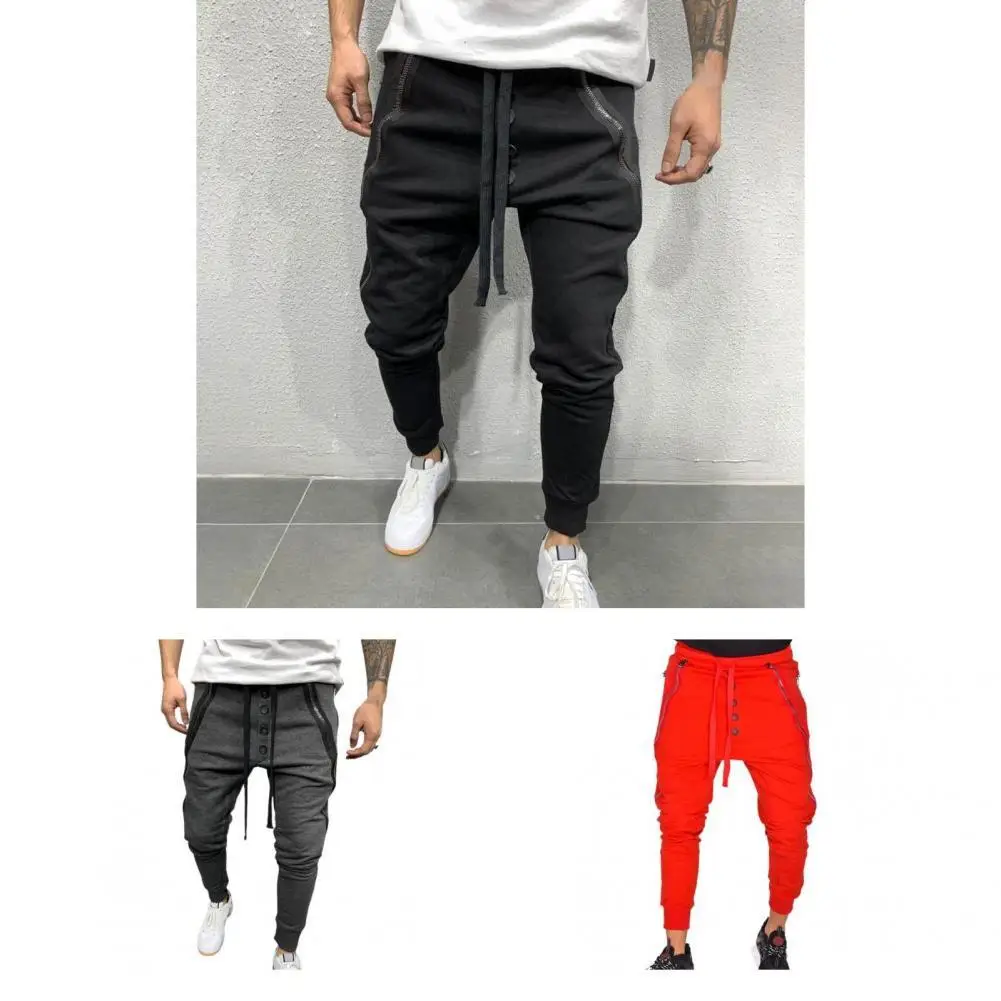 

Ankle Length Drawstring Men Compress Joggers Fitness Trousers Pants for Exercise